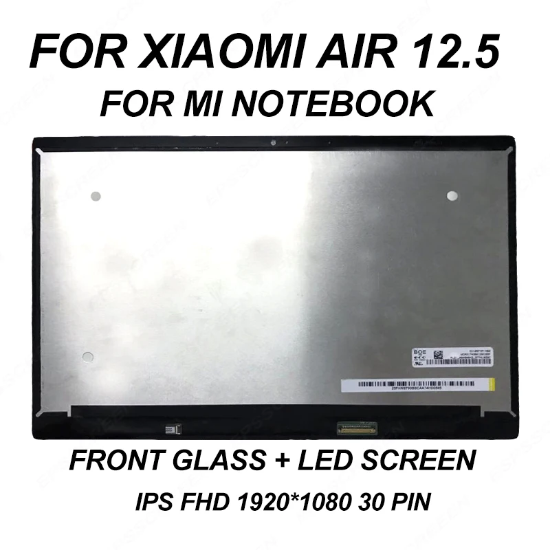 NEW replace for XIAOMI AIR 12 MI NOTEBOOK laptop screen 12.5