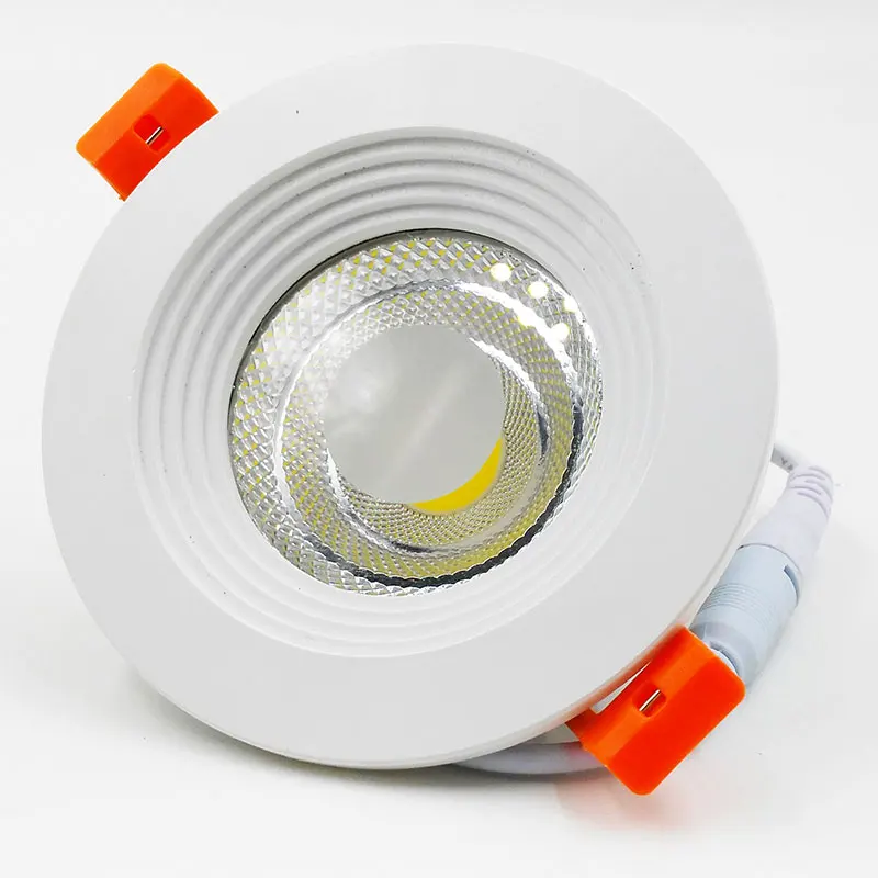 

GD 2017 New COB Downlight 7W 10W 12W 15W 20W 30W LED Recessed Downlight AC85-265V 110V 220V 240V Dimmable LED COB Panel Light