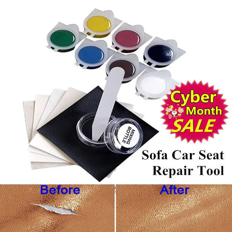 Liquid Skin Leather Auto Car Seat Sofa Coats Holes Scratch Cracks Rips No Heat Leather Vinyl Repair Kit Repair Tool