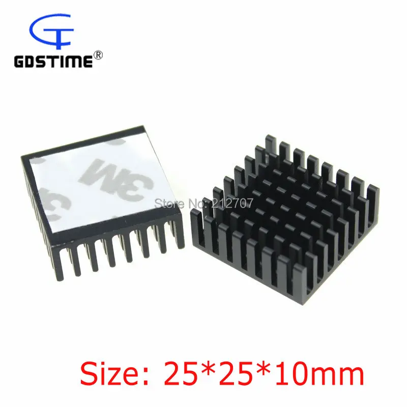 

20 Pieces/lot Gdstime 25x25x10mm Radiator High Power Aluminum Heatsink Heat Sink