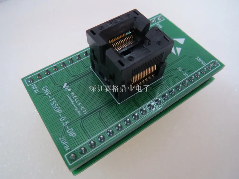 100%New&Original SSOP30/TSSOP30  0.5mm IC Burning seat Adapter testing seat Test Socket test bench in the stock free shipping
