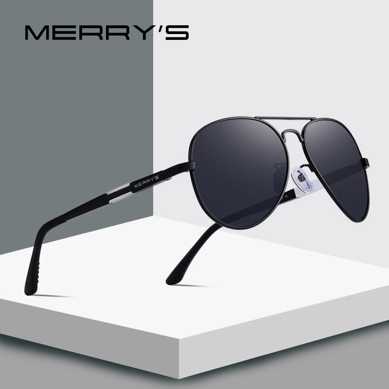 

MERRYS DESIGN Men Classic HD Polarized Pilot Sunglasses For Driving Aviation Aluminum Mens Eyewear UV400 Protection S8285