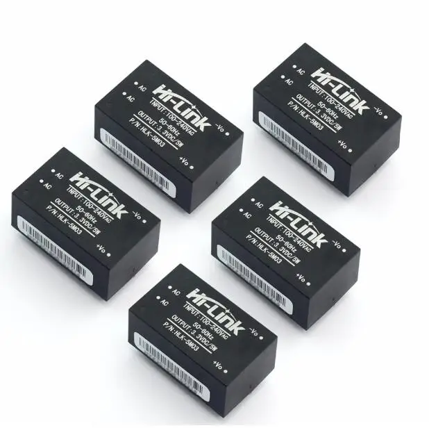 

5PCS/LOT HLK-5M03 Low ripple power module 220V to 3.3V 5W AC-DC