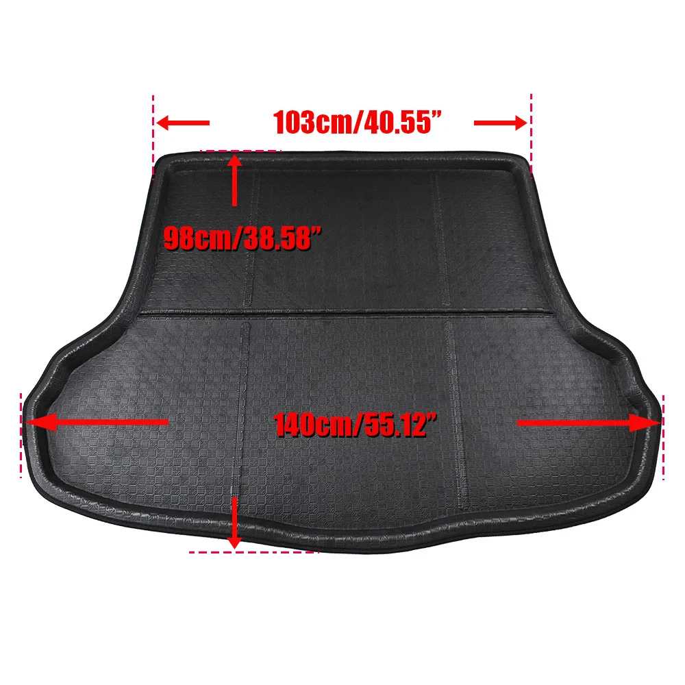 Buildreamen2 Dla Kia Forte Cerato K3 Sedan Taca samochodowa Wyściółka bagażnika Mata podłogowa Cargo Carpet Mud Pad 2014 2015 2016 2017 2018 — zdjęcie 7