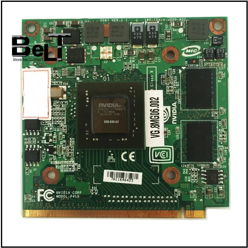 For Acer 4520g 4520 4720 5920G 5520G 5720 Laptop 8400M GS GT 8400MGS DDR2 128MB VG.8MS06.002 VG.8MS06.001 VGA Video card