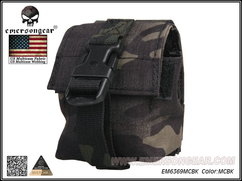 Emersongear-LBT Style Single Frag Grenade Pouch, Airsoft Combat Molle, EM6369