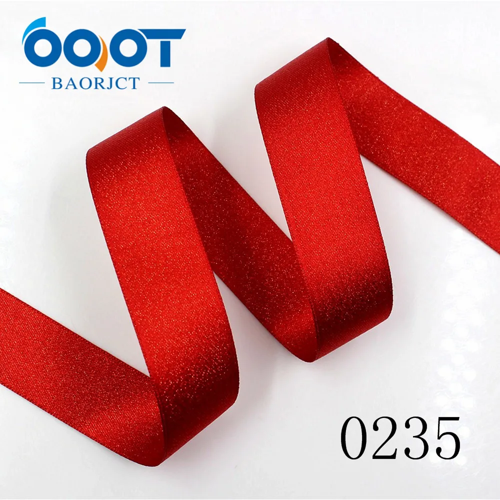 OOOT BAORJCT 1712292 25mm 10 yards Double-sided gold ribbon Thermal transfer Printed grosgrain Wedding Accessories DIY  material