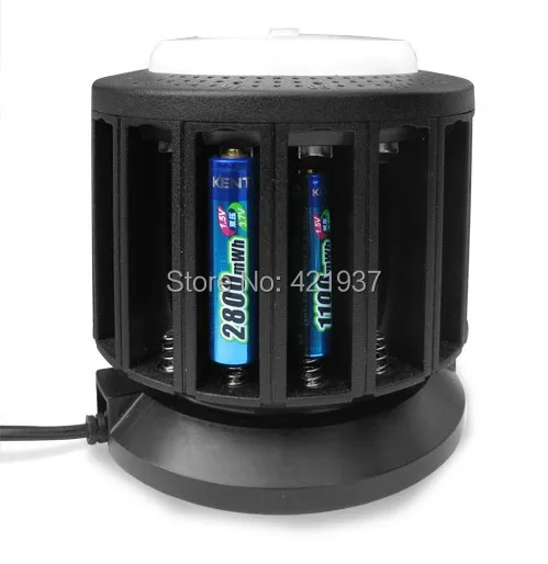 Darmowa wysyłka KENTLI 16-slot wysokiej mocy ładowarka akumulatorów litowych może ładować baterie AA / AAA baterie z funkcji oświetlenia awaryjnego