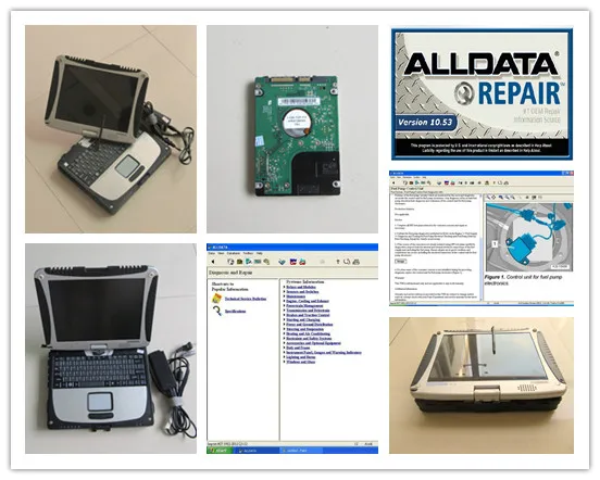 

v10.53 Alldata Software Atsg Automatic 3in1 Installed in Laptop CF19 Touch Screen for Car Truck Diagnostic Computer Hdd 1TB