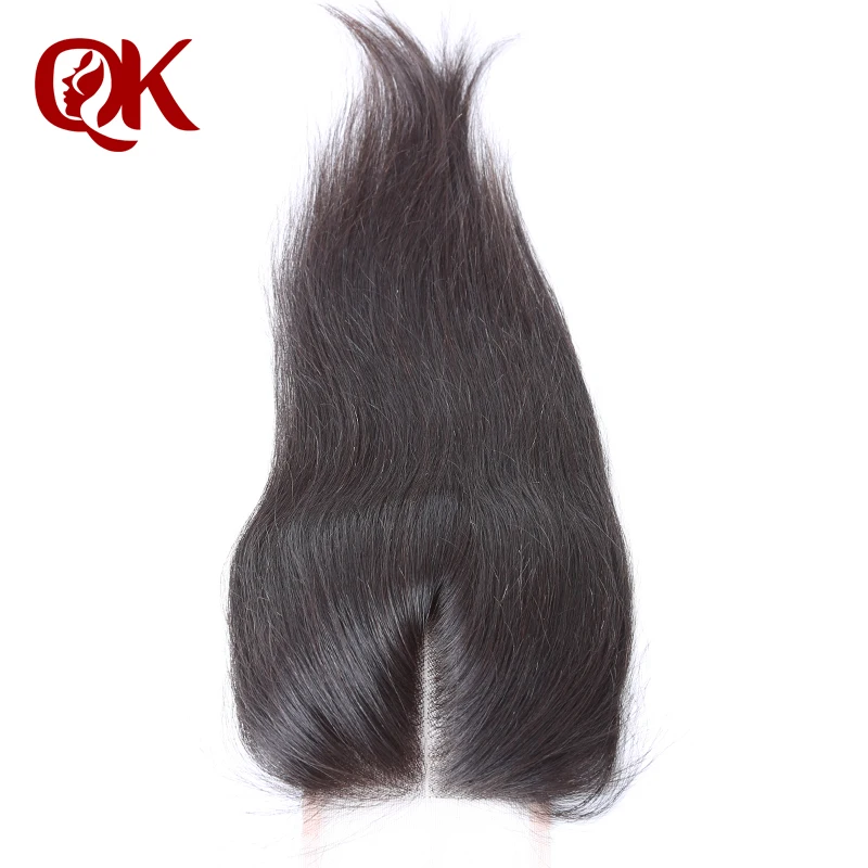 QueenKing Hair Brazilian Lace Closure SilkyStraight Remy Hair 3.5