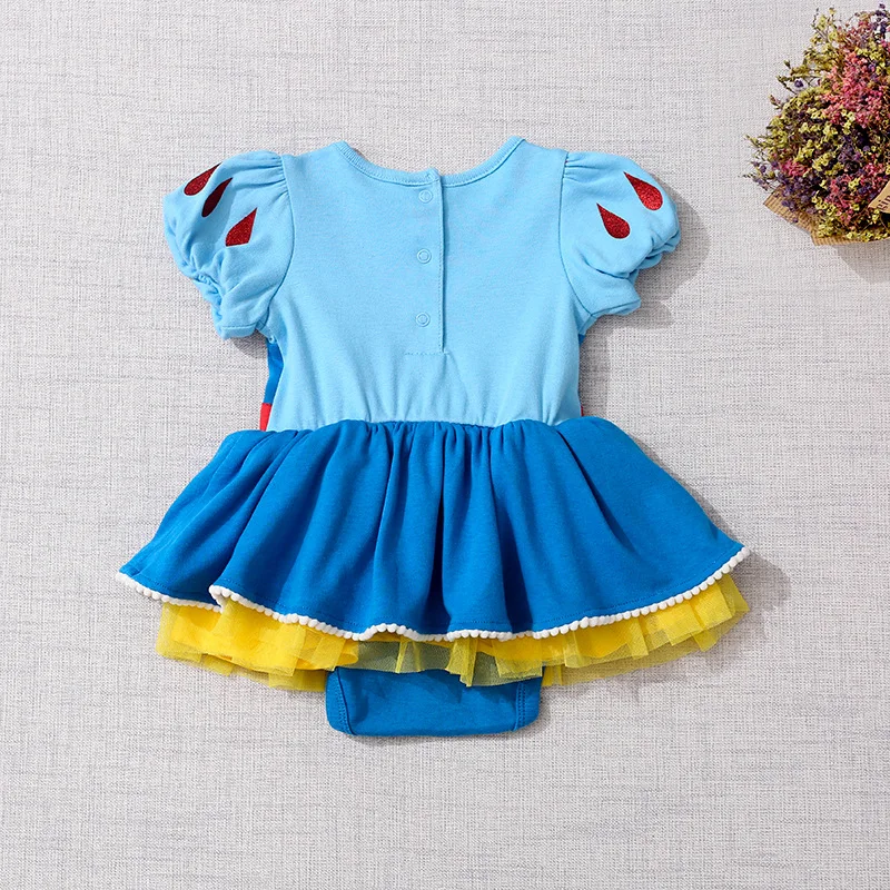 Babyspielanzug Kleid Sommer Neugeborenen 1st Geburtstag Party Baby Mädchen Kleidung Meerjungfrau Schnee Weiß Baby Kostüm Infant Mädchen Romper