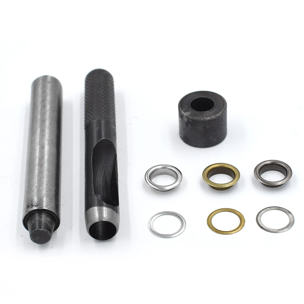 100 Sets Eyelets Inner Diameter 10 mm Clavus Metal eyelets Sewing Patches Clothes Bags And Shoes Accessories Rivets