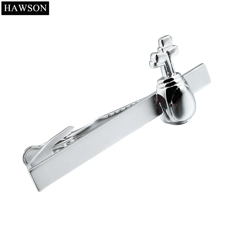 

Гавайский галстук с узором сумки для гольфа, мужской зажим для галстука, застежка для галстука из нержавеющей стали с подарочной коробкой