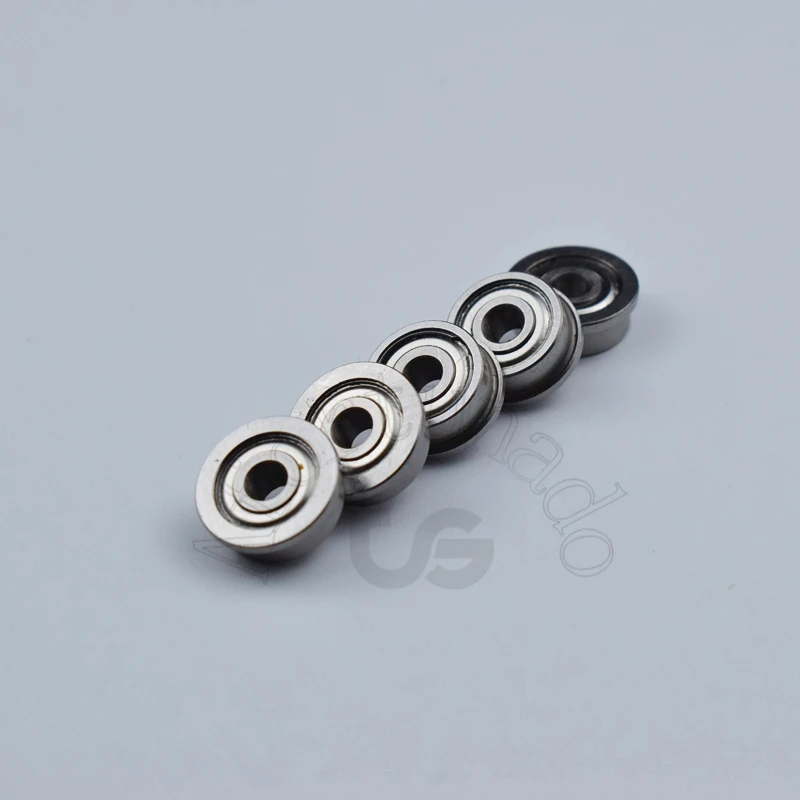 F623ZZ 3*10&11.5*4(mm) 10pieces F623 Flange bearing metal sealed free shipping ABEC-5 chrome steel bearings