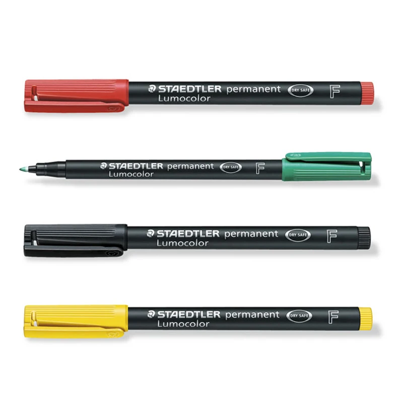 3pcs STAEDTLER 318 F Colored Art Marker Pen Oil Ink Marker Stationery Office School Supplies Quick-drying Waterproof Markers Pen