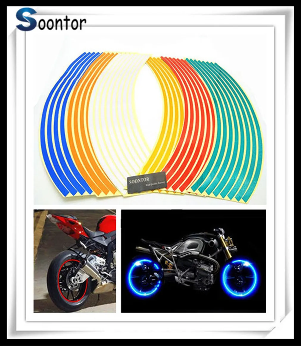 

Strip Motorcycle Wheel Sticker Decal Rim Tape for Orange Kawasaki Yamaha Honda Ducati Suzuki Aprilia KTM bmw