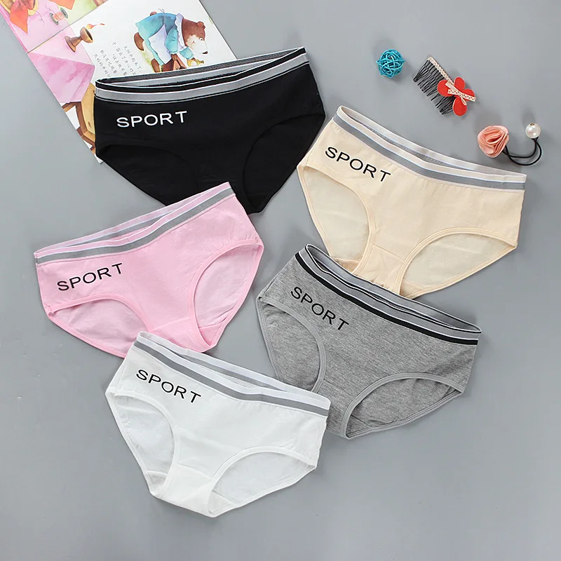 1pcs Children\'s Panties 8-14Years Old Teens Teenage Cotton Underwear Sport Puberty Big Girl\'s Pantie teen student Briefs summer