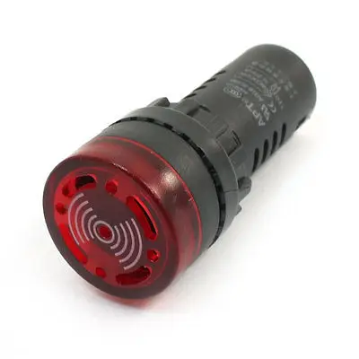 

ACDC24V Buzzer Alarm Red LED Accident Signal Indicator Light AD16-22SM