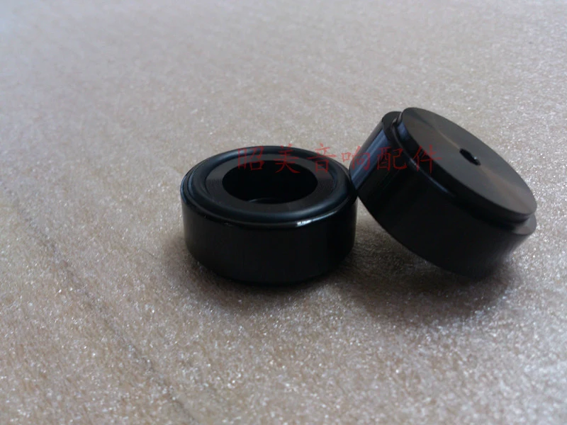 4pcs Aluminum amplifier computer machine feet pads (with Rubber ring) D39mm*H17mm sent screws silver black golden color