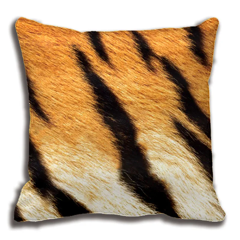 Tiger Stripes Pillow Decorative Cushion Cover Pillow Case Customize Gift High-Quility By Lvsure For Car Sofa Seat Pillowcase