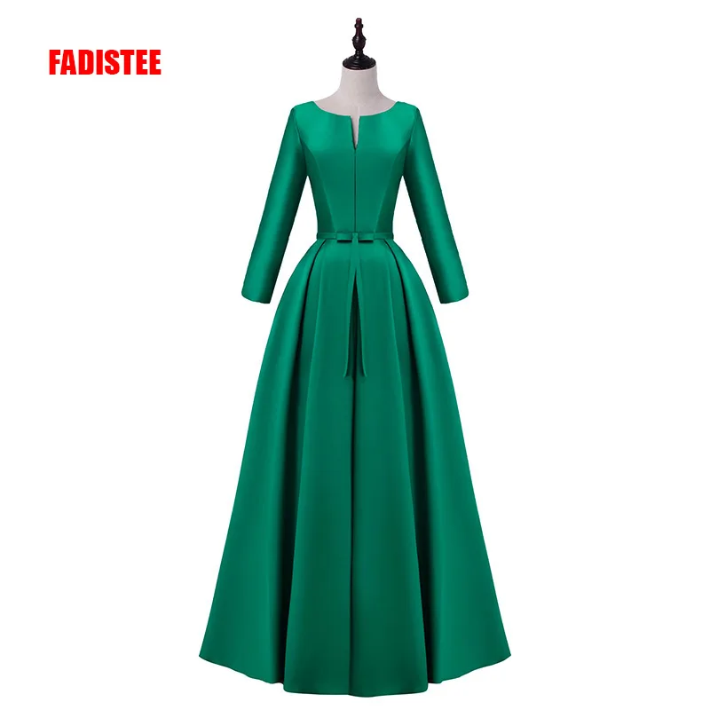 

FADISTEE elegant party dress Prom Dresses Long dress Vestido de Festa satin bow long sexy backless gown