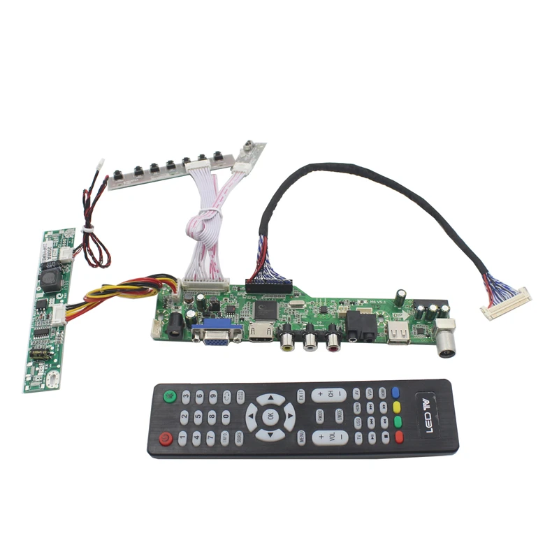 

M6V5 LCD TV controller board with TV AV VGA Audio USB HDMI-Compatible for 19.5 inch lcd pane 1440x900 MV195WGM-N10 LM195WX1-SLA1