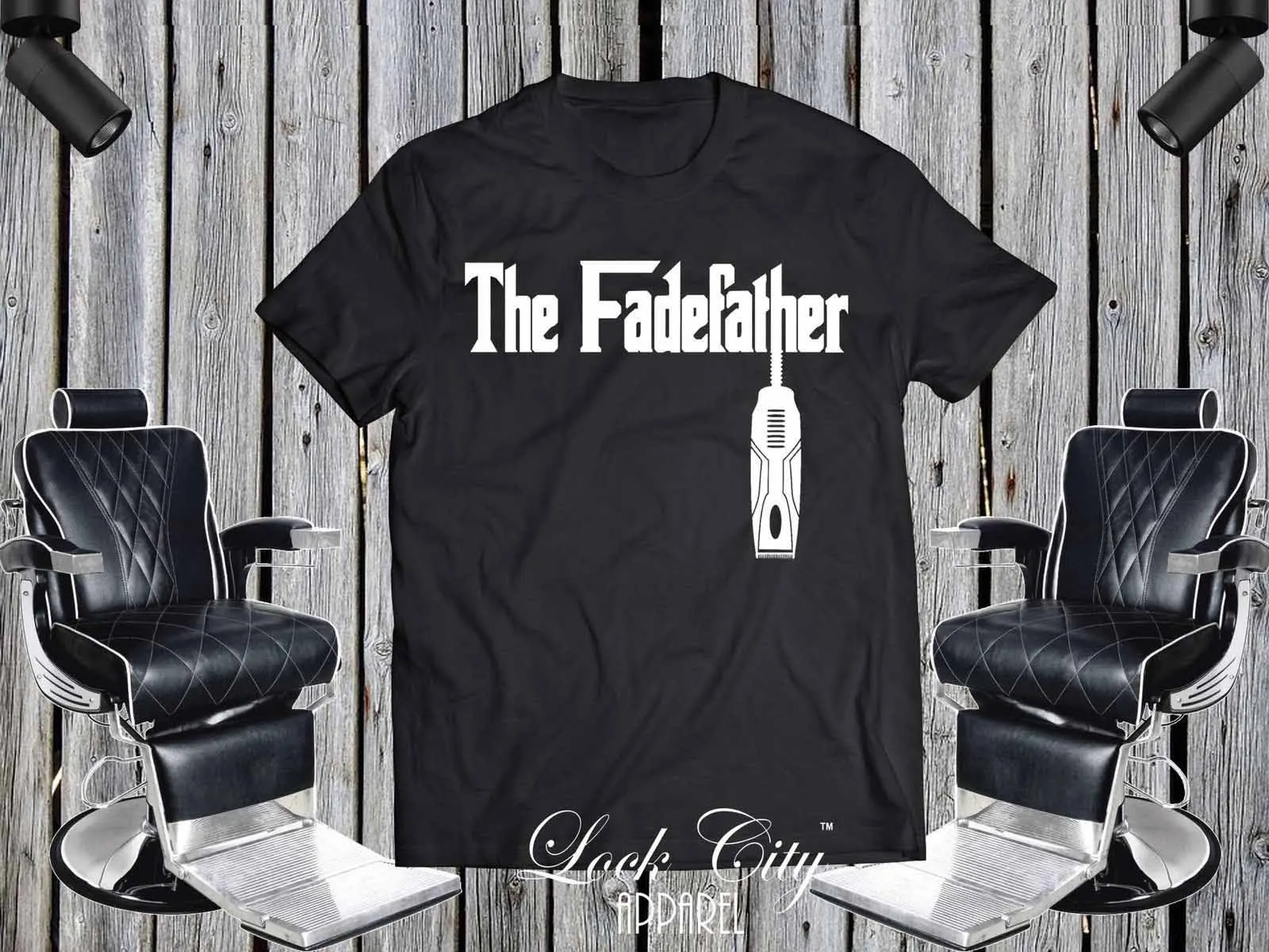 The Fadefather Customized Barber Barbershop Haircut T Shirt 2019 Flash Print Cotton Slim Fit Crew Neck Printing Casual Top Shirt