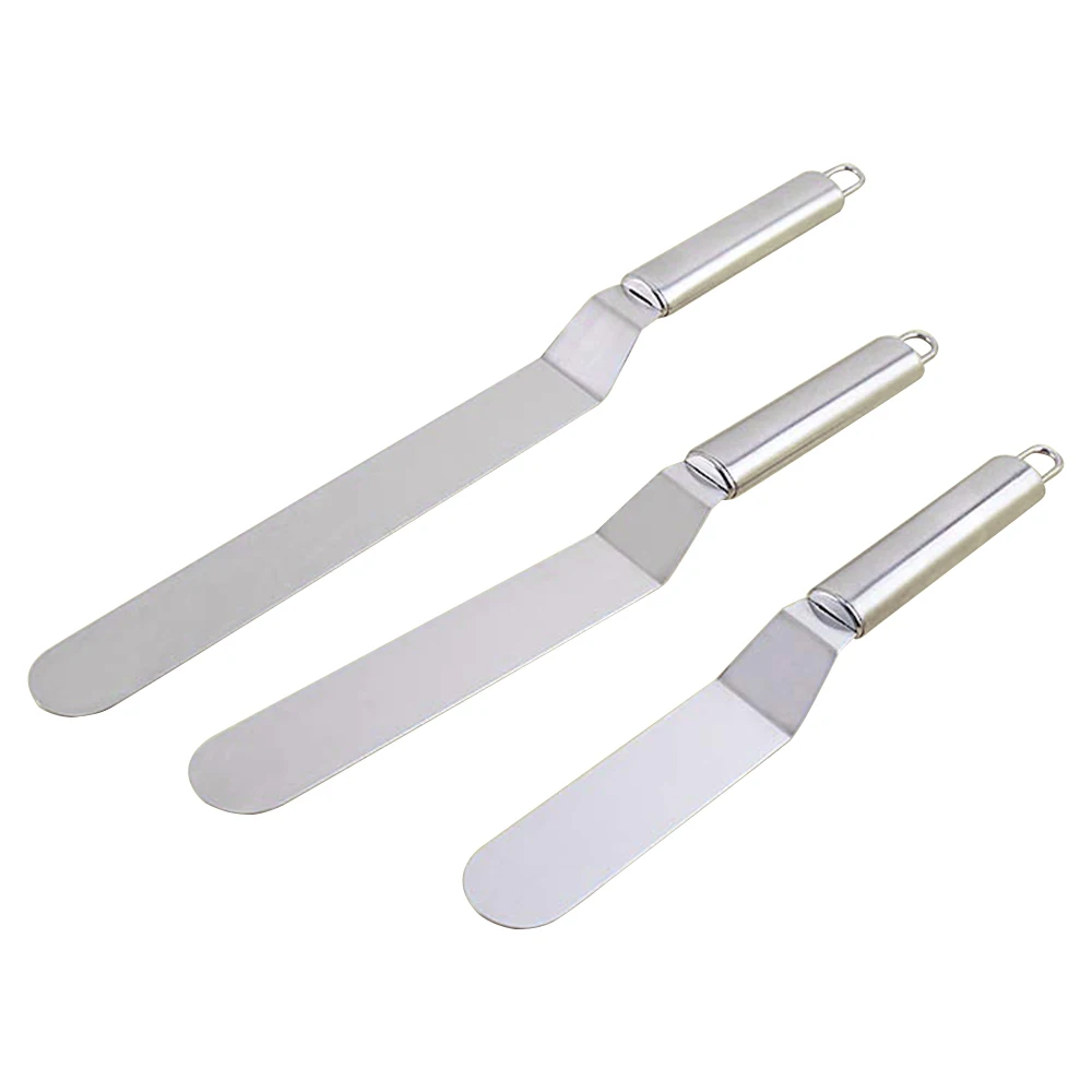 6/8/10 inch Professional Cake Spatula Butter Cream Icing Frosting Knife Smoother Stainless Steel Kitchen Pastry Cake Decoration