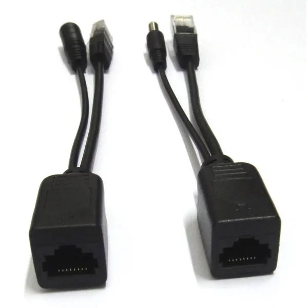 Passive 100 Mbps Power Over Ethernet POE Adapter Kabel RJ45 Poe Splitter Injektor Connector Kit