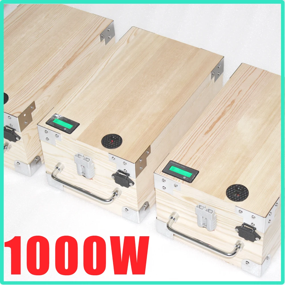 

48v electric bike 48V 20AH lithium battery 1000W Wooden Original AKKU Die batterie La batteria De batterij