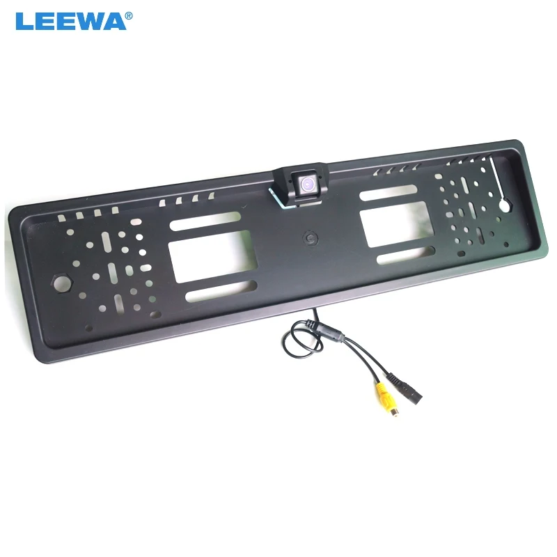

LEEWA Auto Special European License Plate Mount Rear View Camera with Guide Lines Backup Camera #CA4790