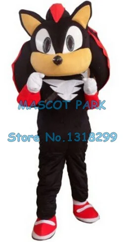 mascot popular cartoon black shadow hedgehog mascot costume adult size hot sale anime cosplay costumes carnival fancy dress