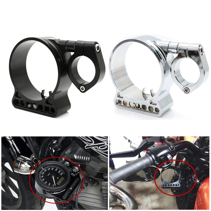 

Motorcycle CNC Side Mount Speedometer Relocation Bracket Cover For HARLEY SPORTSTER 1995-2014