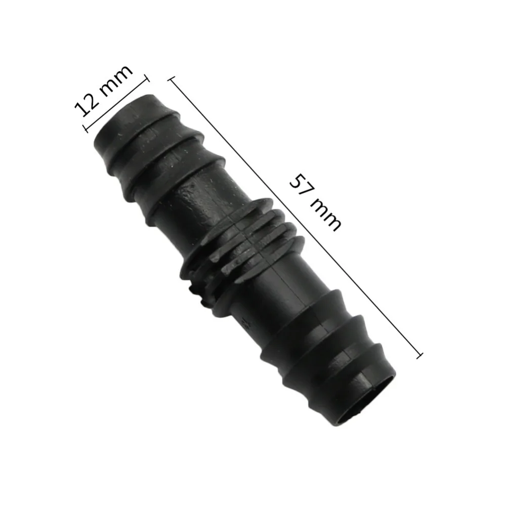 Garden 1/2 Inch Hose Barbed Straight Connector Agriculture Garden Irrigation Quick Connector Water Adapter 20 Pcs