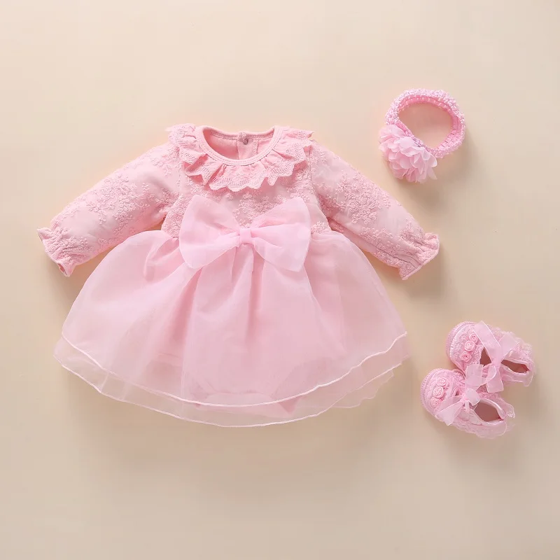 New Born baby girl clothes&dresses cotton princess style baby baptism dress 2019 infant christening dress vestidos 0 3 6 months