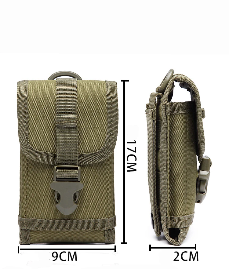 5.0-6.0 inches Holster MOLLE Army Camouflage Bag Hook Loop Belt Pouch Holster Case Sports Pouch Outdoor Tactical Waist Fundas