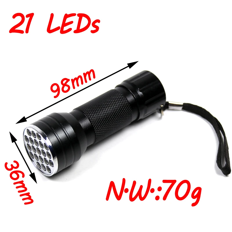 Bimoo 21 LEDs Fly Tying UV Curing Lamp Torch / Light for Fly Fishing Flies Head Epoxy Curing Finish Tool