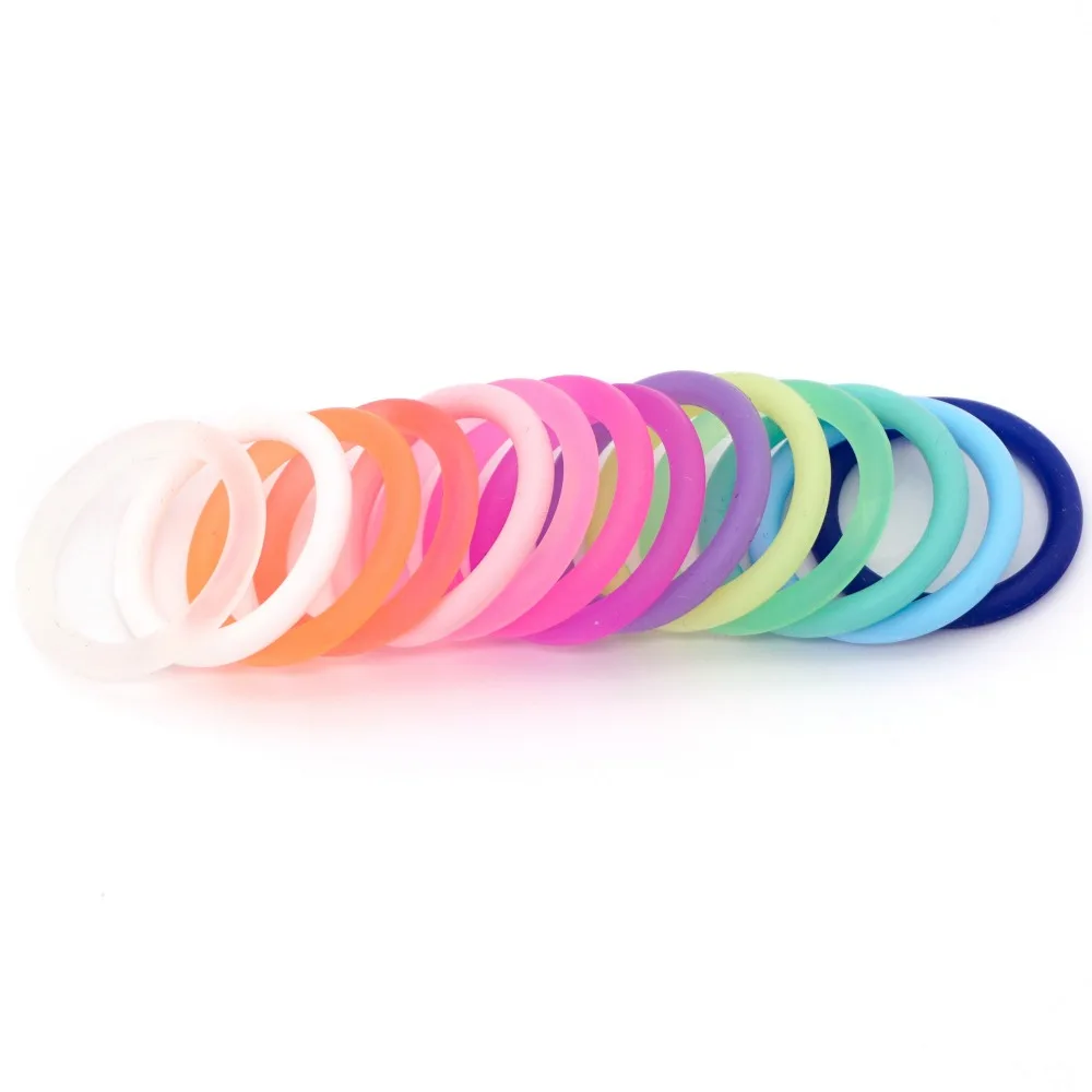 10 stücke Transparent Klar Baby Silikon Schnuller Dummy Ring MAM Adapter O Ring BPA FREI Food Grade für Nuk Innere größe 21,5mm – Detail 8