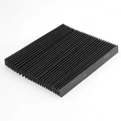 

Protective Synthetic Rubber Rectangle Accordion Dust Cover unfolded 100cm x 19cm x 2cm folded 19 x 6 x 2cm