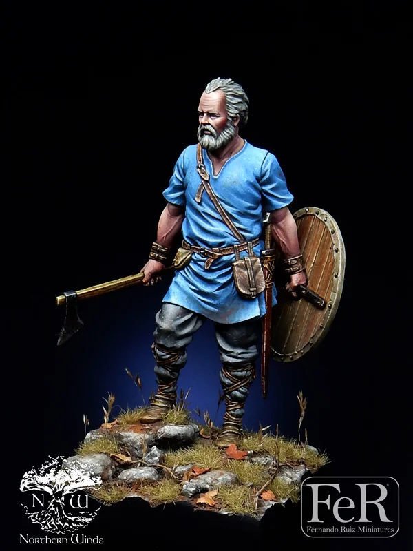 1/32, Resin kit Figure GK Viking Raider, Ireland, 795 Historical and humanistic themes Uncoated No colour