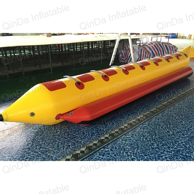 8 Seats PVC Tarpaulin Inflatable Flying Fish Tube Towable / Inflatable Water Games Flyfish Banana Boat For Sea