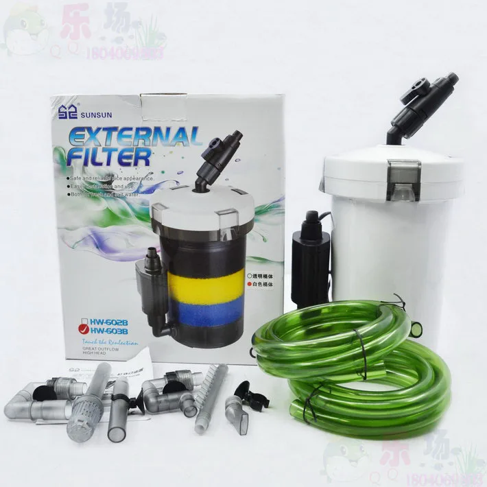 NEW SUNSUN 6W 400L/H Mini Aquarium External Canister Filter Super Quiet External Filter System With/none Pump HW-602/3 HW-602/3B