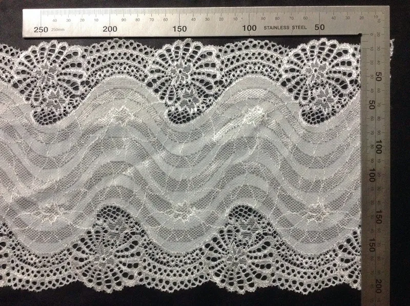 18cm hot selling symmetrical flower edge lace trim,BB0826H