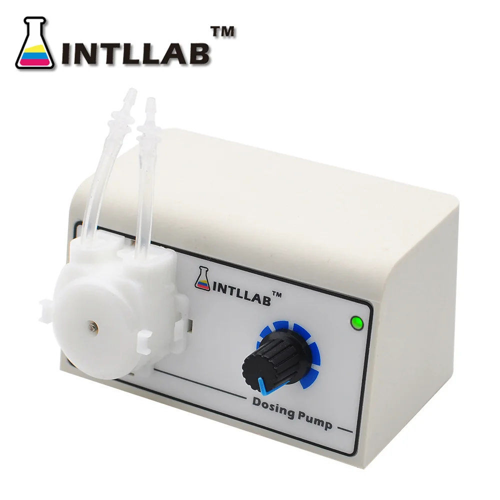 INTLLAB Peristaltic Liquid Pump Dosing Pump for Aquarium Lab Water Analytical