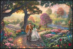 Embroidery Counted Cross Stitch Kits Needlework - Crafts 14 ct DMC color DIY Arts Handmade Decor - Gone with the Wind
