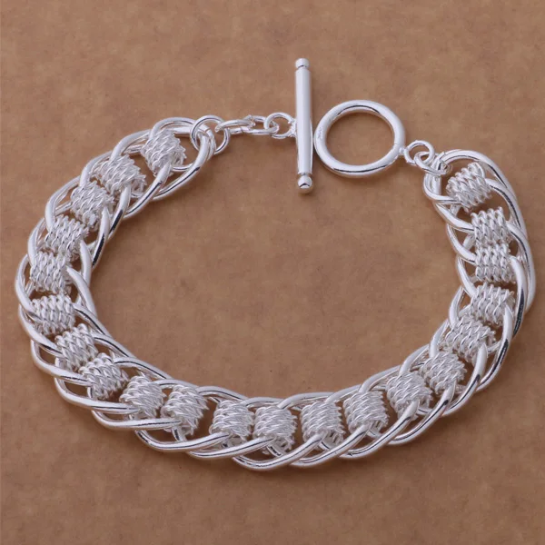 AH215 Wholesale Lucky Silver Color Charm Bracelets For Women Popular Fashion High-Quality Jewelry Costly TO /eitanaaa Alcajcja