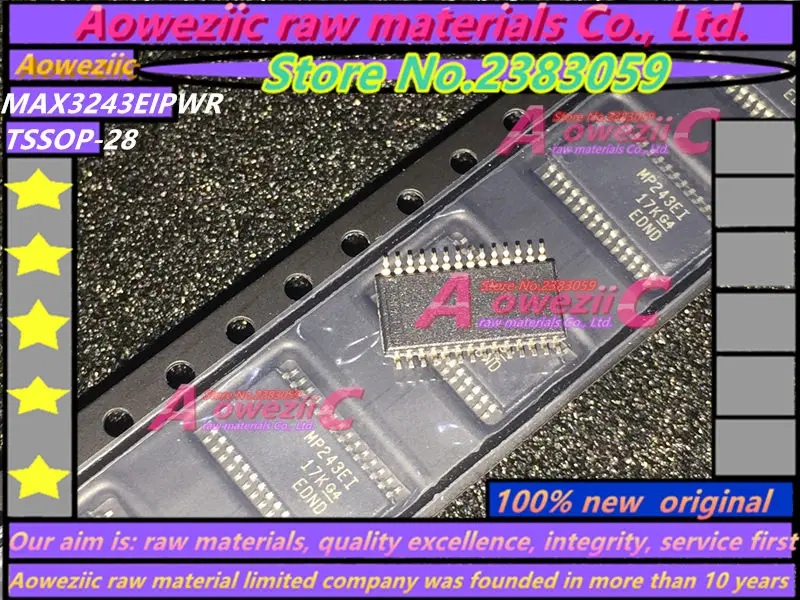 Aoweziic  2017+  100% new  original  MAX3243EIPWR  MP243EI  TSSOP28 Interface transceiver IC chip