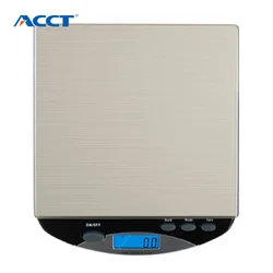 6000g / 1g Digital Scale Kitchen Cooking Measure Tools Stainless Steel Electronic Weight LED Display Scale Overload Weight