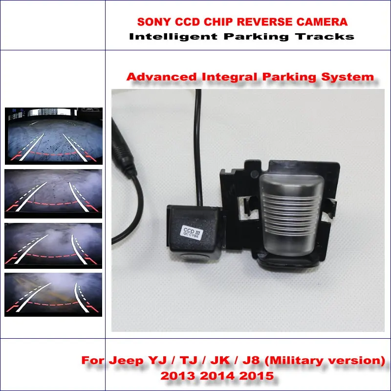 

For Jeep YJ/TJ/JK/J8 (Military Version) 2013-2015 Car Back Rear Reverse Camera HD Intelligent Parking Tracks CAM