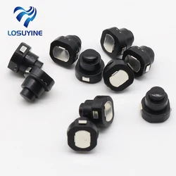 10PCS a lot Flashlight Torch Part Round Push Button Switch Black DC 30V 1A 10mm x 10mm (D*H)